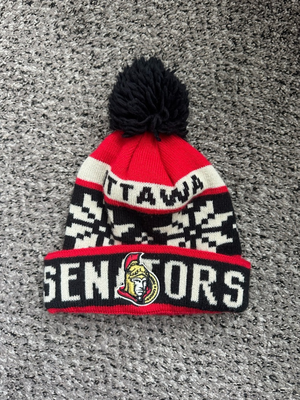 Ottawa Senators Pom Pom Knit Beanie